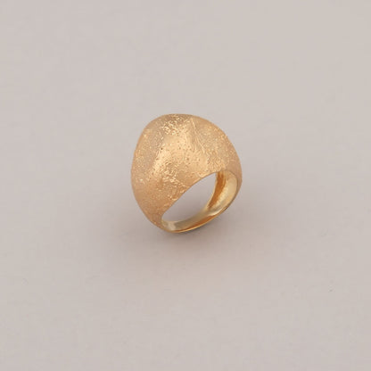 Anello Stone - Argento dorato