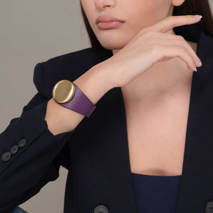 Bracciale Bottone - Viola