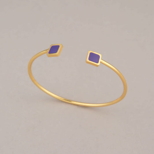 Bracciale Quadrati - Viola