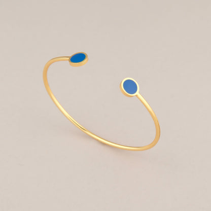 Bracciale Cerchi - Blu elettrico