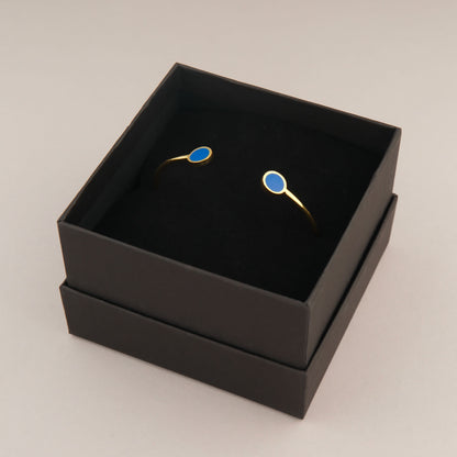 Bracciale Cerchi - Blu elettrico