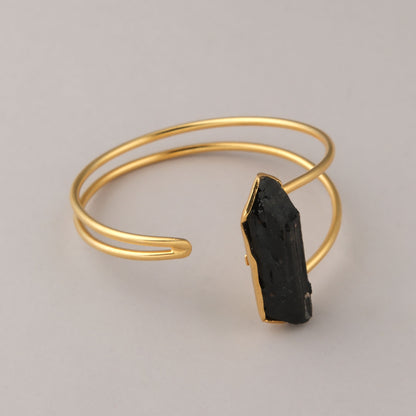 Bracciale Lesena - Dorato con tormalina