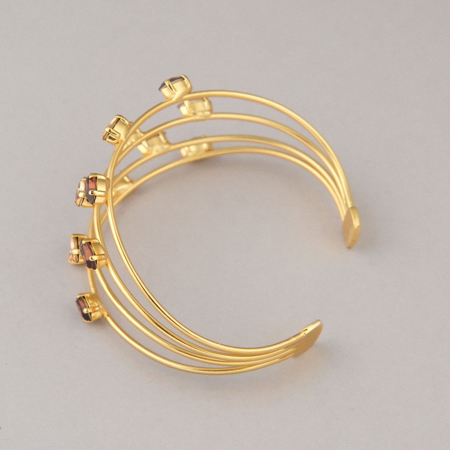 Bracciale Gemme - Dorato con swarovski