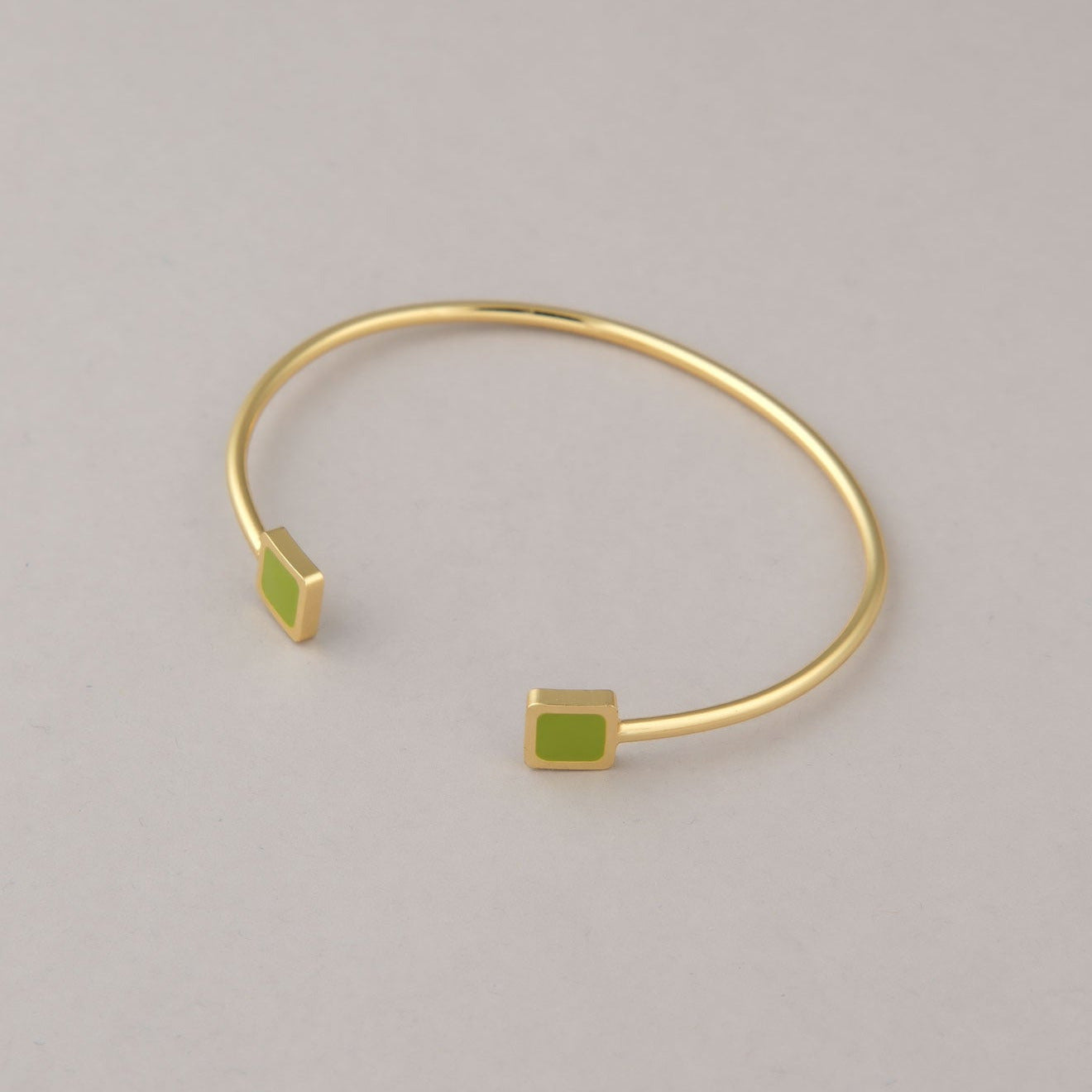 Bracciale Quadrati - Verde prato