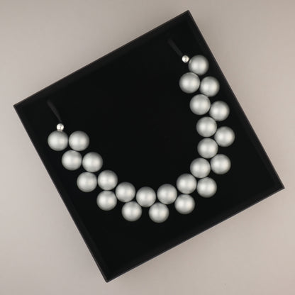 Collana Sfere Metal - Argento