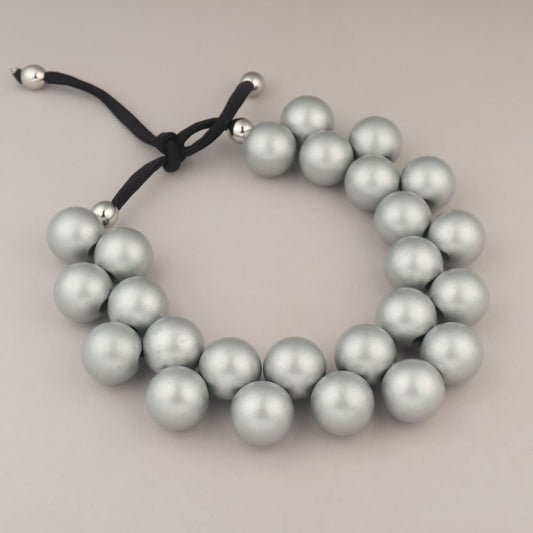 Collana Sfere Metal - Argento