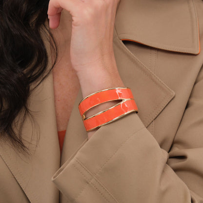 Bracciale Fenditura - Arancio