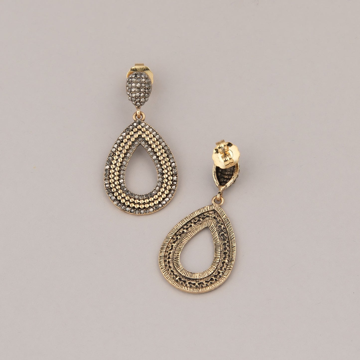 Orecchini Goccia Piccolo - Grigio antracite