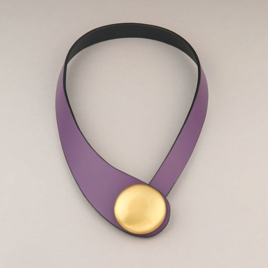 Collana Bottone - Viola