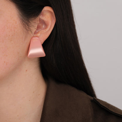 Orecchini Trapezio - Rosa
