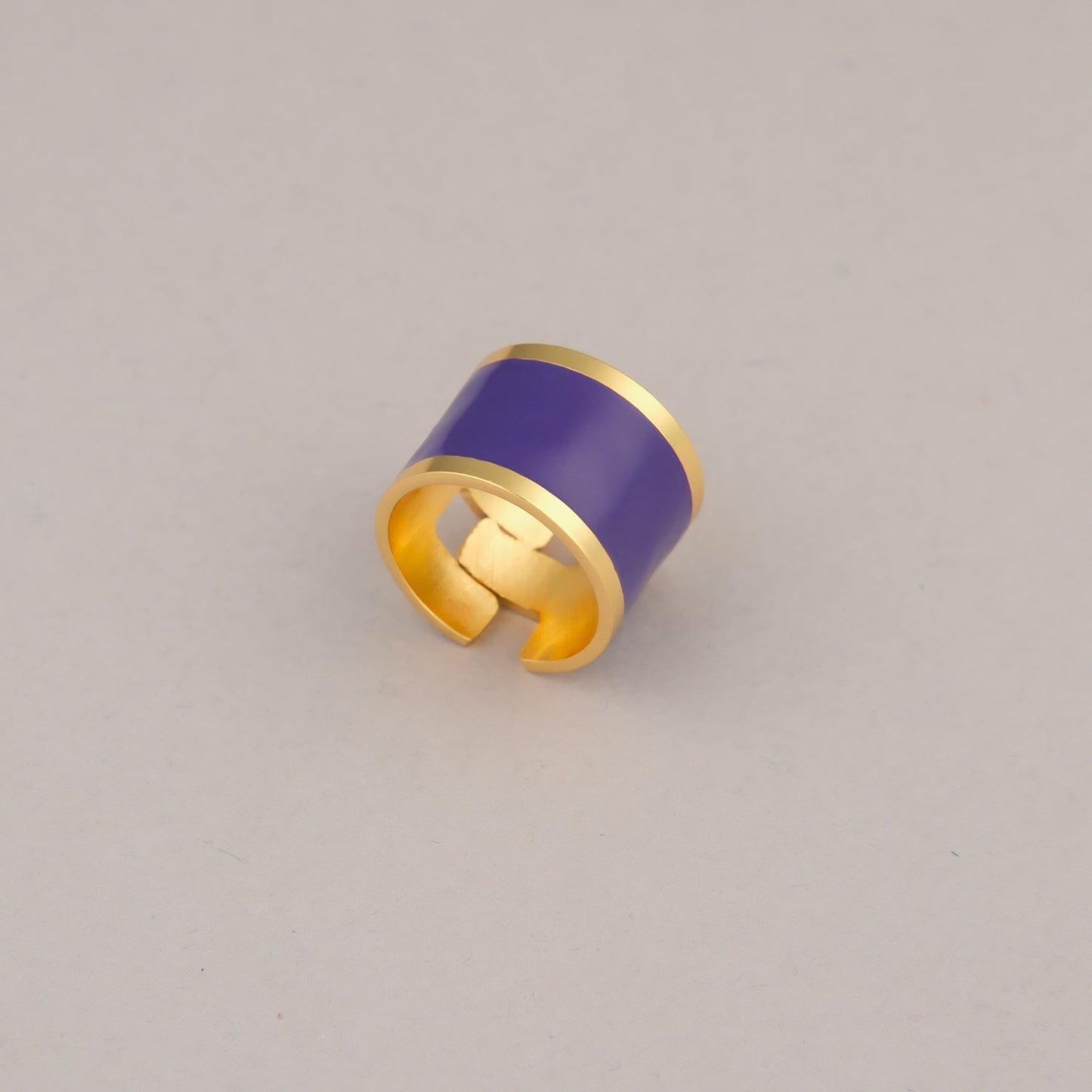 Anello Fascia Grande - Viola