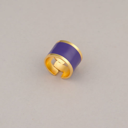Anello Fascia Grande - Viola