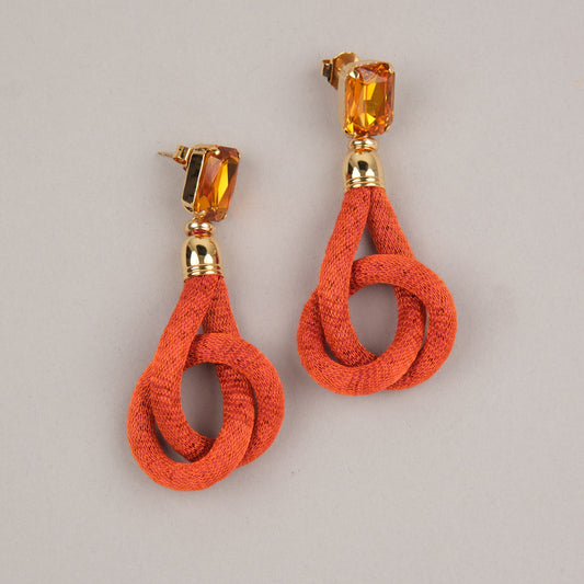 Orecchini Nodo - Arancio