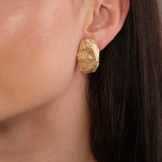 Orecchini Cliff Piccolo - Argento dorato