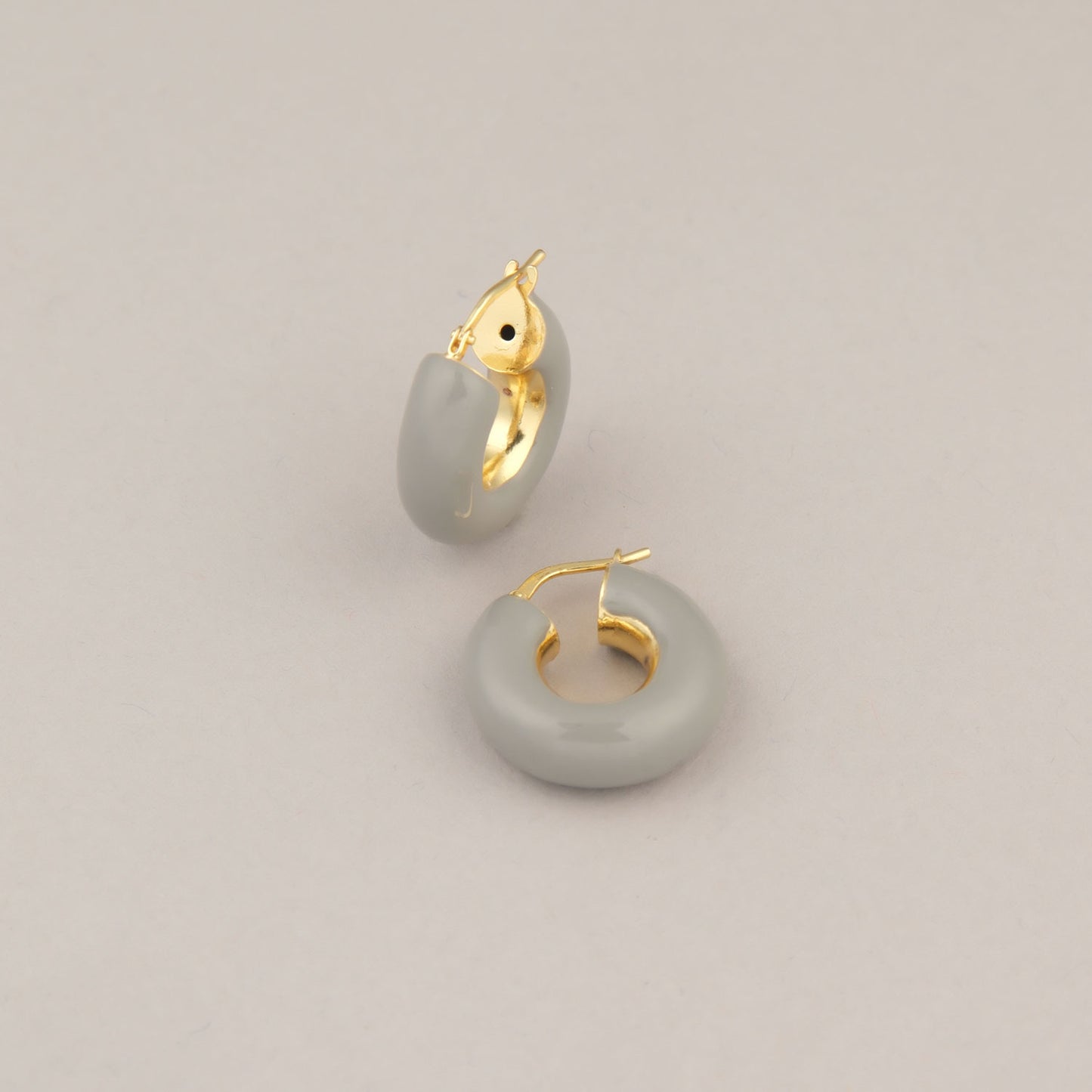 Orecchini Curva - Grigio