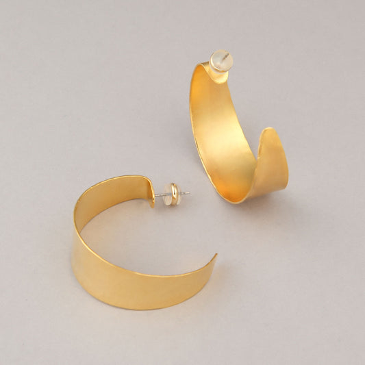 Orecchini Superficie - Dorato