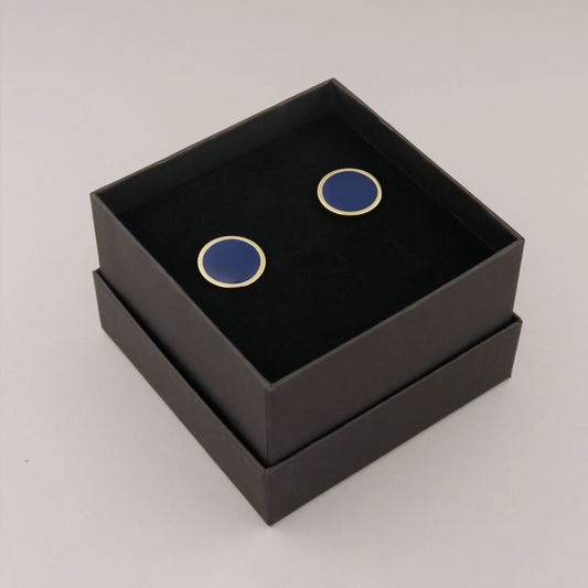 Orecchini Cerchio medio - Blu