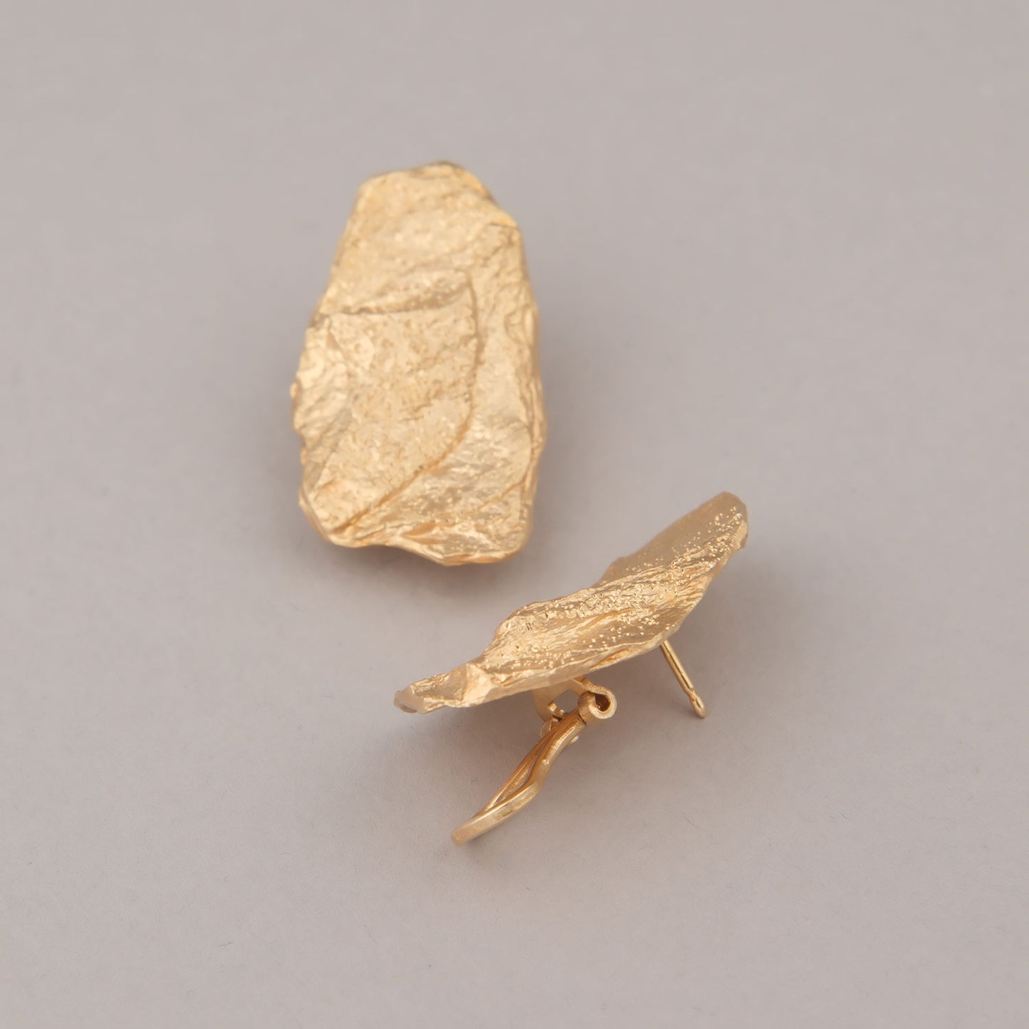 Orecchini Cliff Medio - Argento dorato