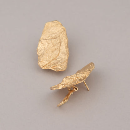 Orecchini Cliff Medio - Argento dorato