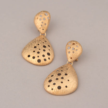 Orecchini Crater - Argento dorato