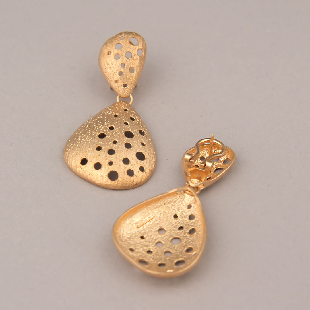 Orecchini Crater - Argento dorato