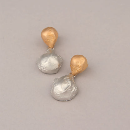 Orecchini Magma - Argento ed Argento dorato