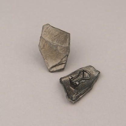 Orecchini Slate Medio - Argento brunito