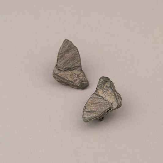 Orecchini Slate Piccolo - Argento brunito