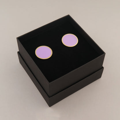 Orecchini Cerchio Grande - Lilla