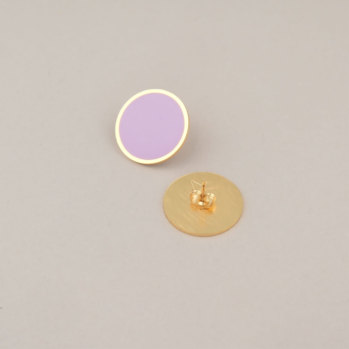 Orecchini Cerchio Grande - Lilla