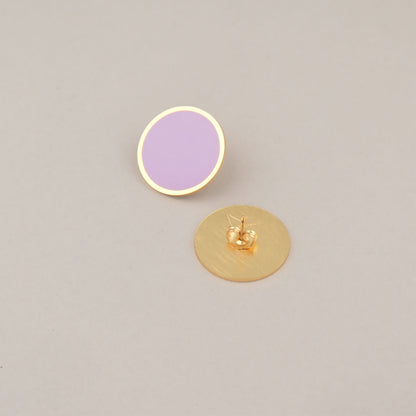 Orecchini Cerchio Grande - Lilla