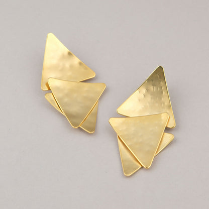 Orecchini Triangoli - Dorato