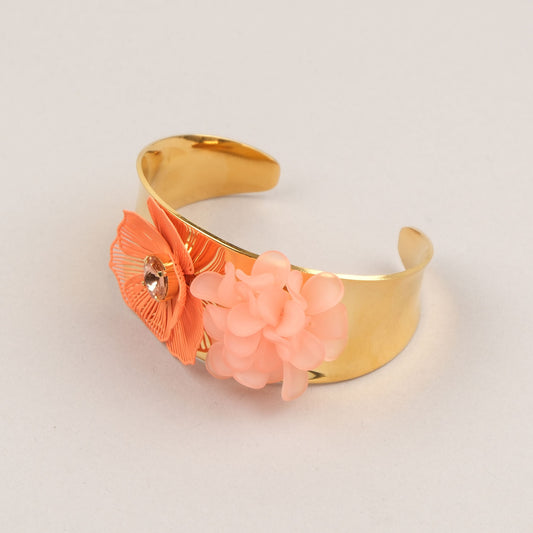 Bracciale Pistillo - Rosa, arancio, dorato
