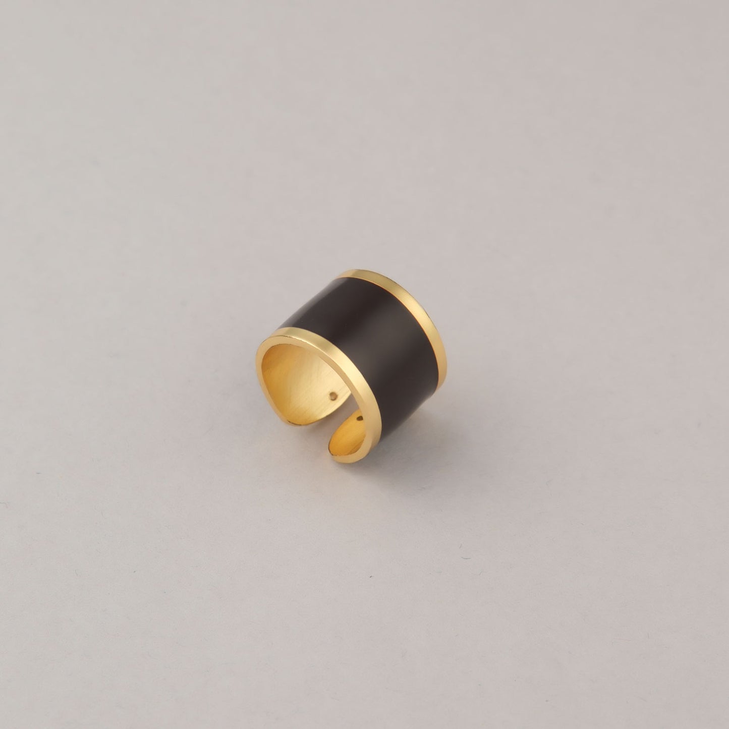 Anello Fascia Grande - Marrone scuro