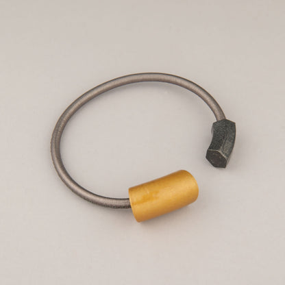 Bracciale Tube - Mattone e Brunito