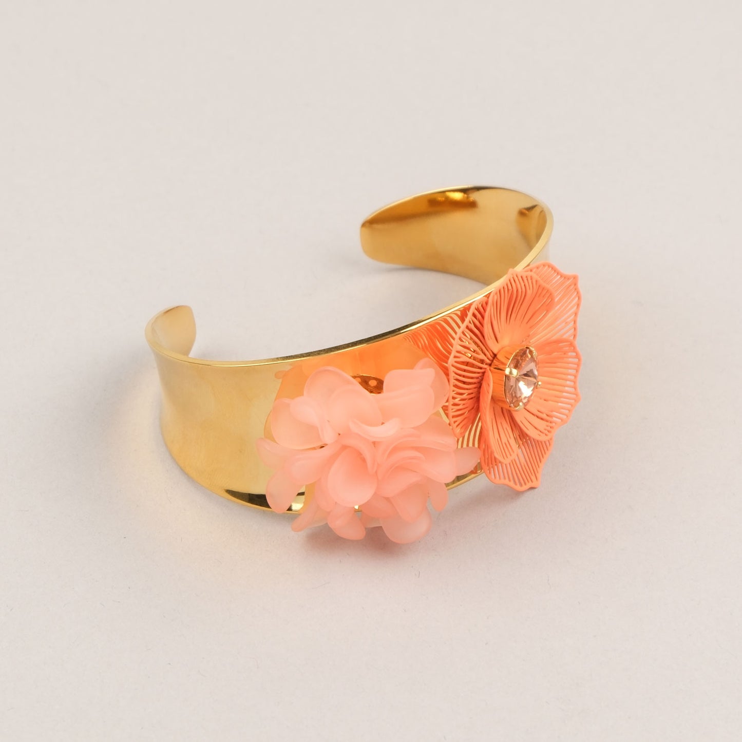 Bracciale Pistillo - Rosa, arancio, dorato