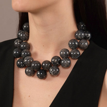 Collana Sfere Feelings - Grigio