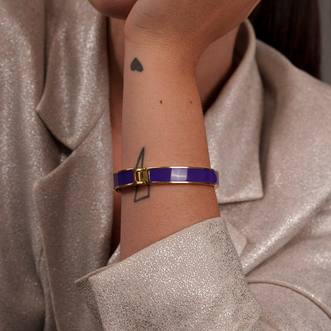 bracciale-donna-fascia-Viola-Indossato-francesca-bianchi-design
