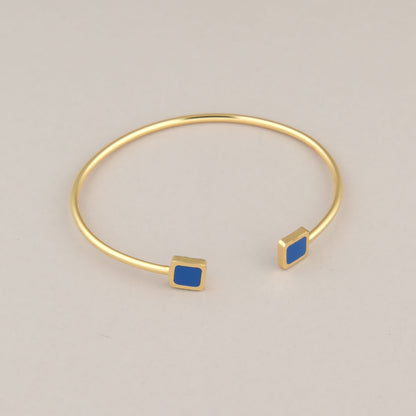 bracciale-donna-filo-quadrati-blu-Frontale2-francesca-bianchi-design