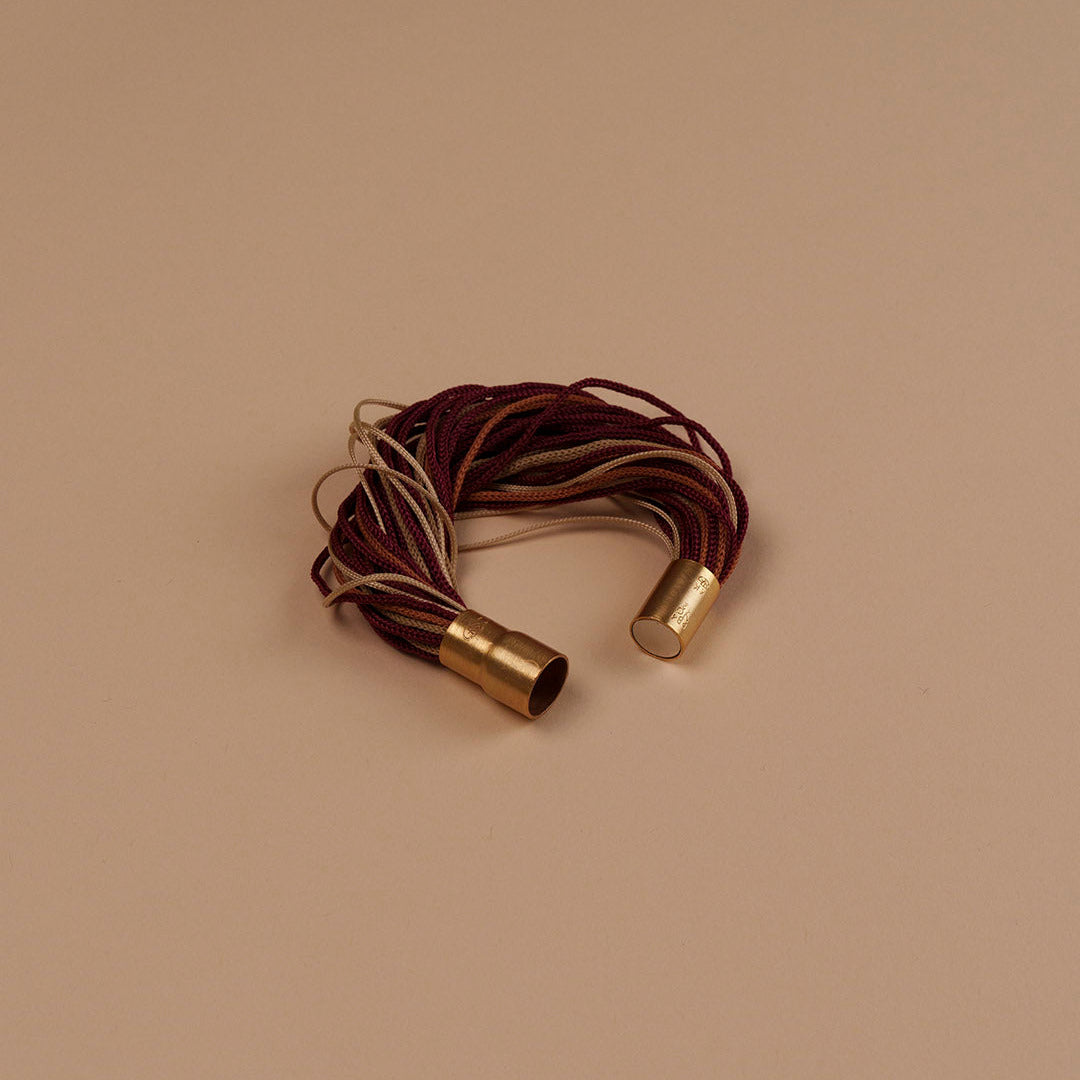 bracciale-fili-bordeaux-e-oro-Retro-carlotta-scarabeo