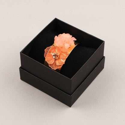 Bracciale Pistillo - Rosa, arancio, dorato