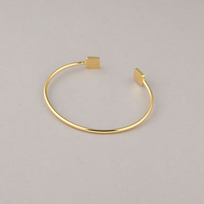 Bracciale Quadrati - Marrone scuro