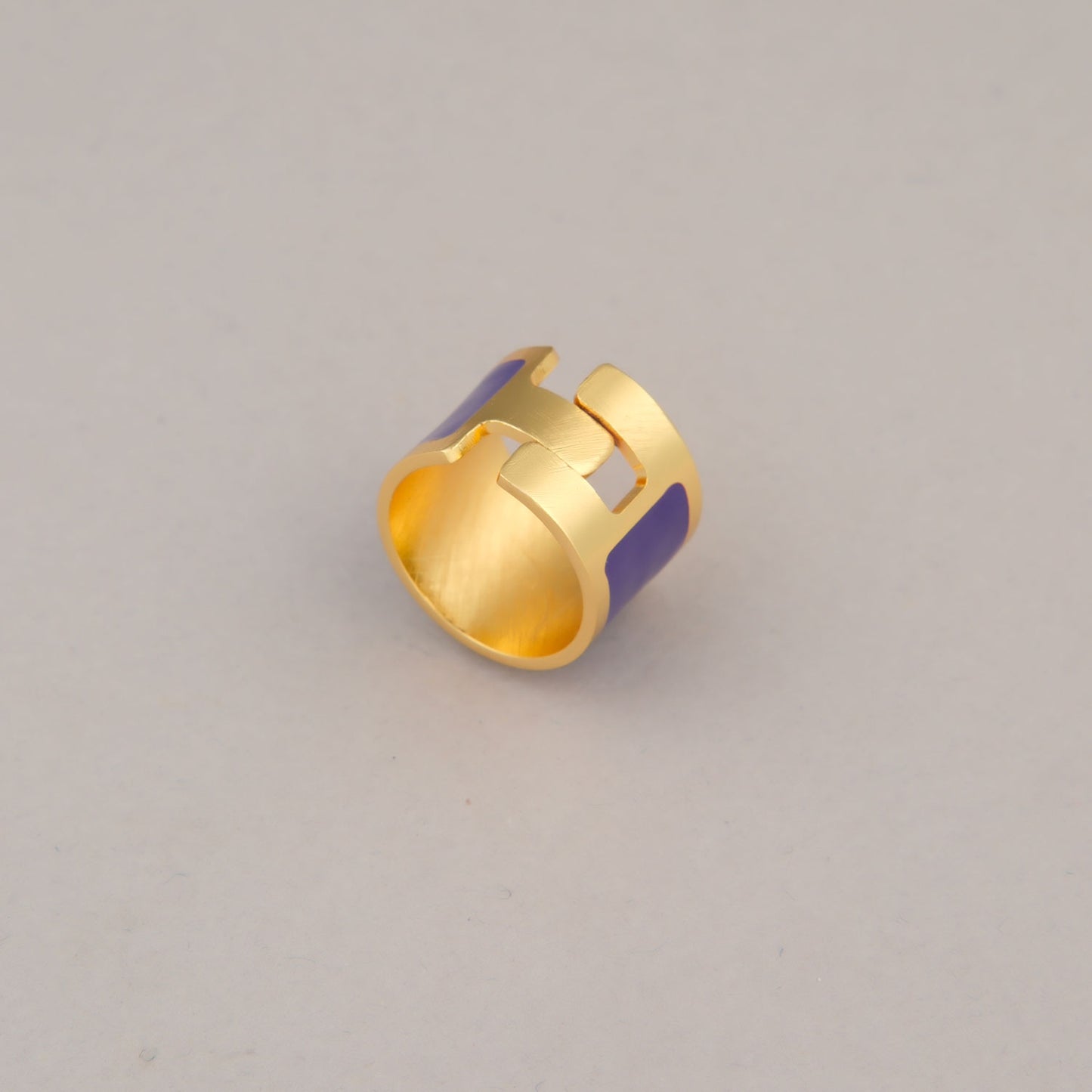 Anello Fascia Grande - Viola