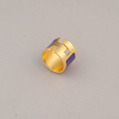 Anello Fascia Grande - Viola