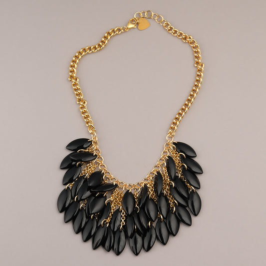 Collana Petali - Nera Girocollo