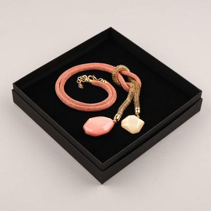 Collana Cravatta - Corallo