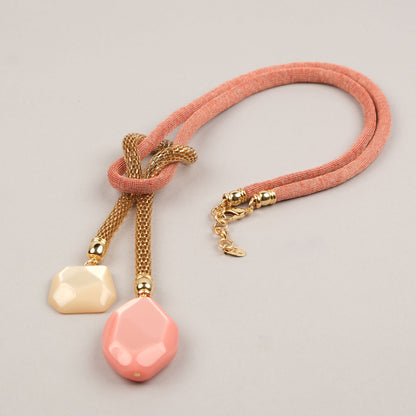 Collana Cravatta - Corallo