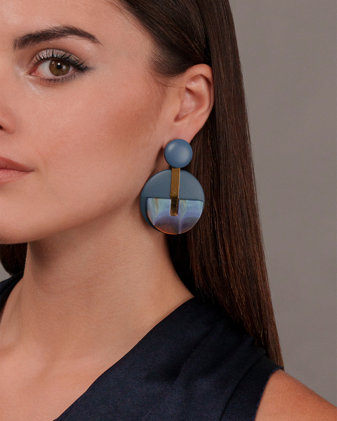 Semicircle earrings in resin Antura Accessori