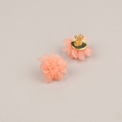 Orecchini Fiorire - Rosa pesca