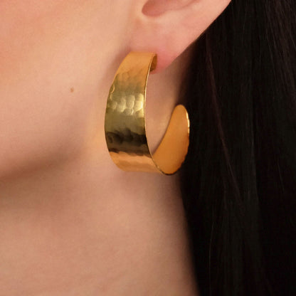 Orecchini Superficie - Dorato